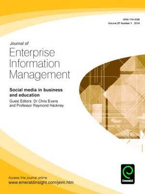 cover image of Journal of Enterprise Information Management, Volume 27, Issue 1